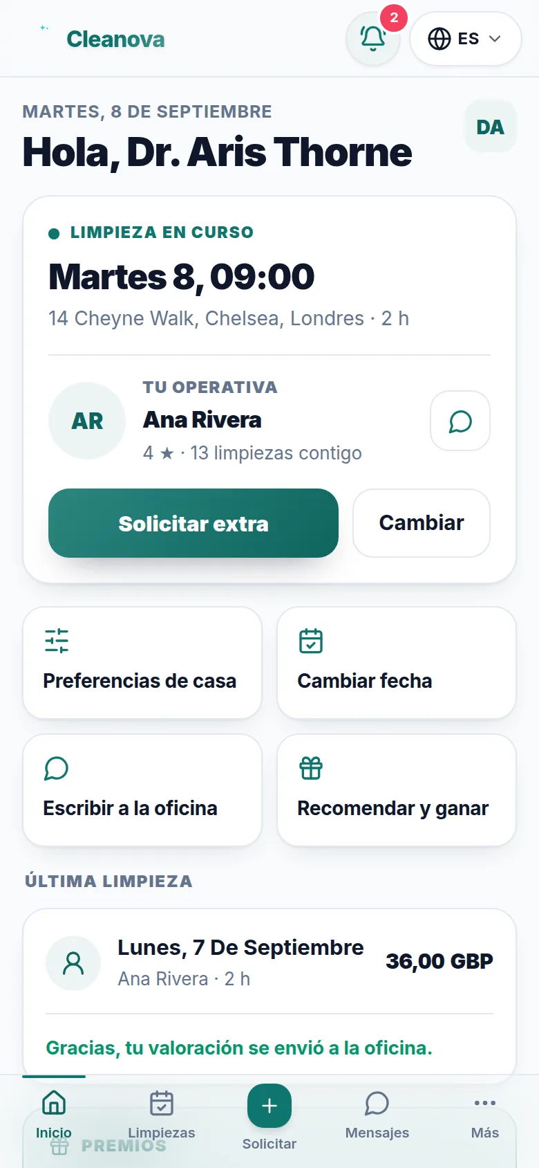 Portal del cliente