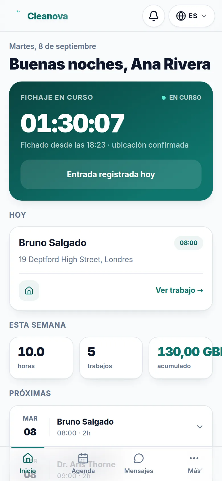 App del equipo