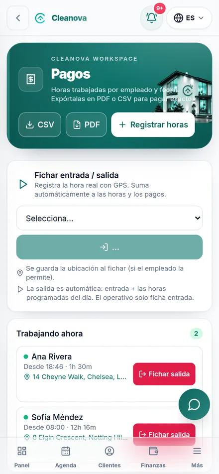 Elige periodo y operativo